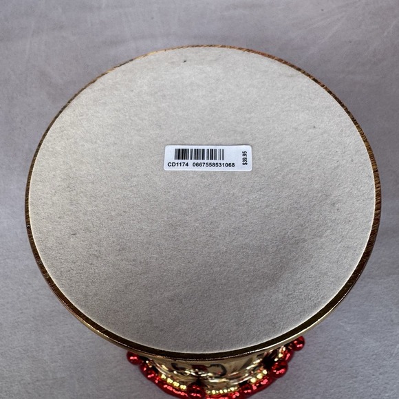 Bath & Body Works Candle Pedestal Holder Gold Chalice Blood Drip Halloween Decor - Picture 2 of 3